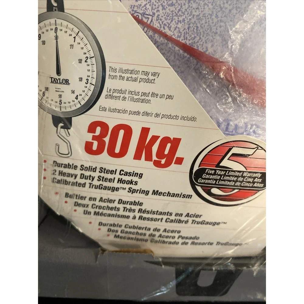 Taylor 60 Pound Heavy‎ Duty Hanging Scale For Meat Fish Farm Store